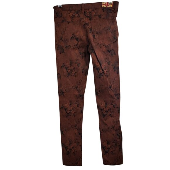 MACHINE | Youth Dark Red and Black Skinny Jeans - Picture 3 of 10